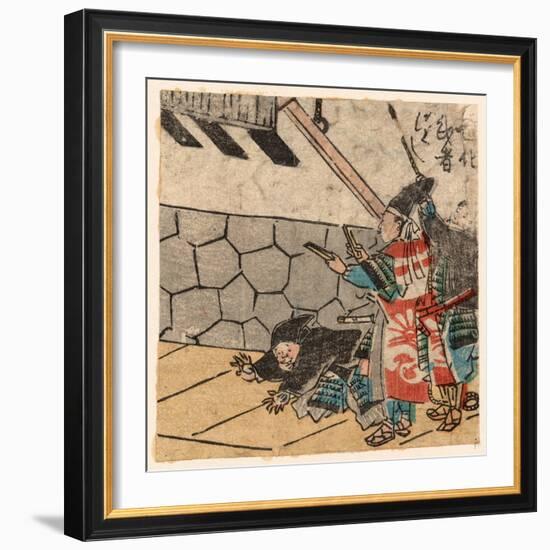 Hyoshigi O Utsu Bushi-Utagawa Kuniyoshi-Framed Giclee Print