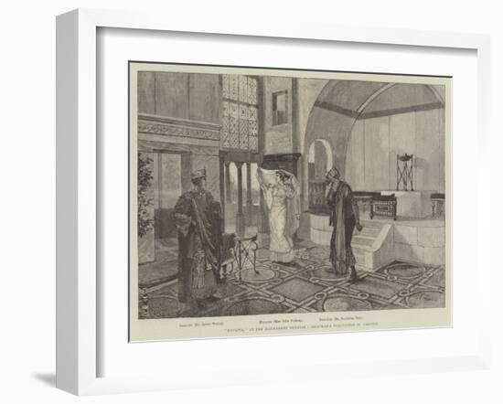Hypatia, at the Haymarket Theatre, Issachar's Temptation of Orestes-Amedee Forestier-Framed Giclee Print