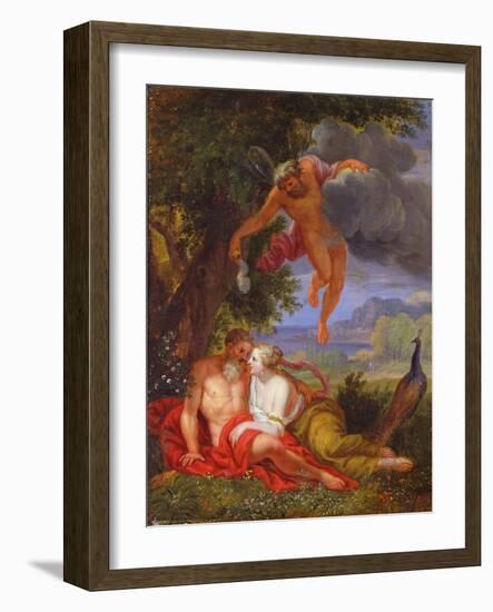 Hypnos Sending Jupiter and Juno to Sleep-Balthasar Beschey-Framed Giclee Print