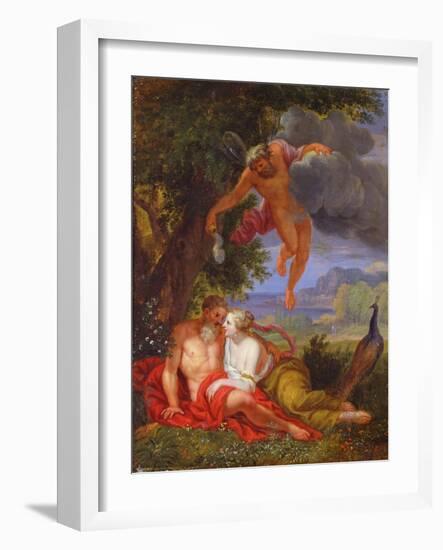 Hypnos Sending Jupiter and Juno to Sleep-Balthasar Beschey-Framed Giclee Print