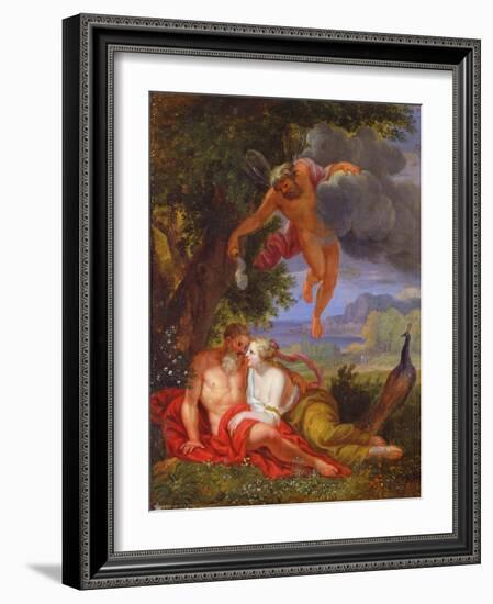 Hypnos Sending Jupiter and Juno to Sleep-Balthasar Beschey-Framed Giclee Print