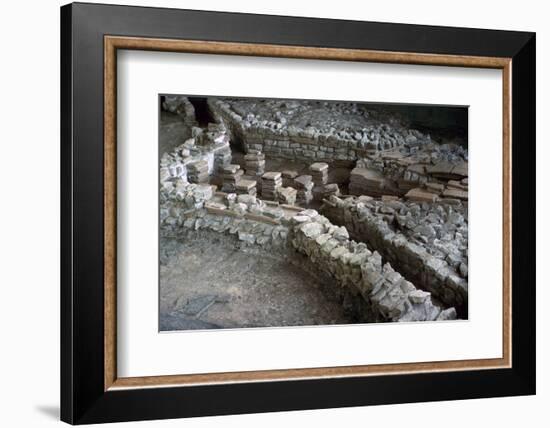 Hypocaust of the Roman Palace at Fishbourne, 3rd century-Unknown-Framed Photographic Print