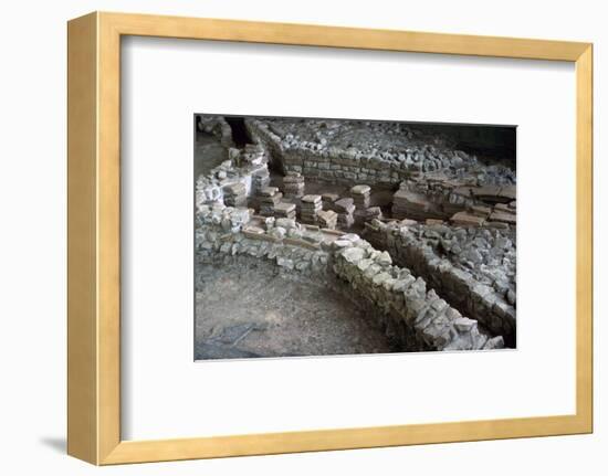 Hypocaust of the Roman Palace at Fishbourne, 3rd century-Unknown-Framed Photographic Print