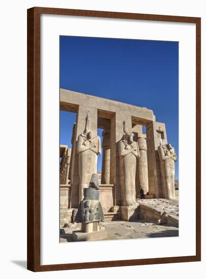 Hypostyle Hall, the Ramesseum (Mortuary Temple of Ramese Ii), Luxor-Richard Maschmeyer-Framed Photographic Print