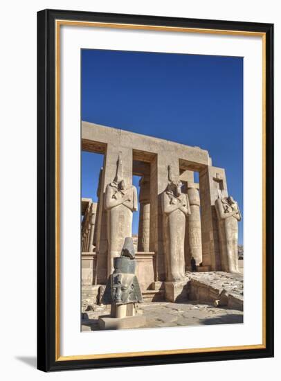 Hypostyle Hall, the Ramesseum (Mortuary Temple of Ramese Ii), Luxor-Richard Maschmeyer-Framed Photographic Print