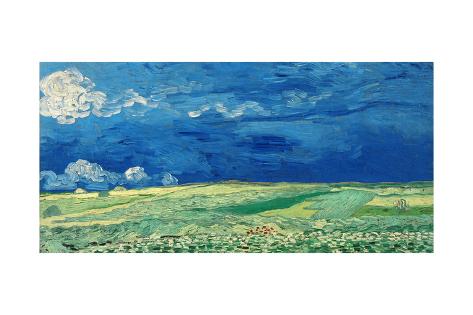 Giclee Print: Wheatfields, 1890 by Vincent van Gogh: 18x12in