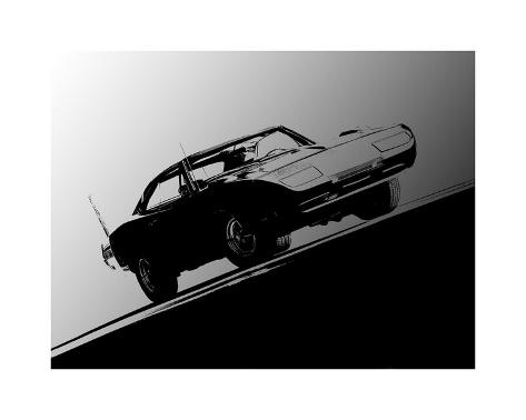 Giclee Print: 1969 Dodge Daytona by Clive Branson: 16x20in