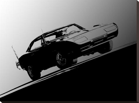 Stretched Canvas Print: 1969 Dodge Daytona by Clive Branson: 24x32in