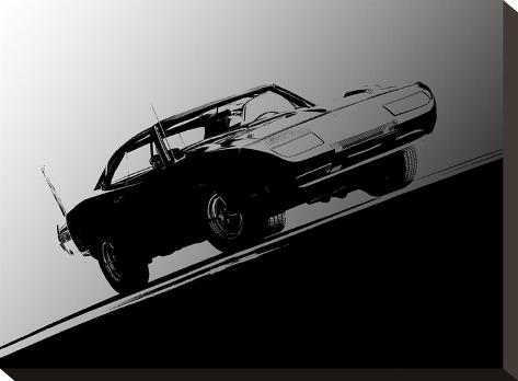 Stretched Canvas Print: 1969 Dodge Daytona by Clive Branson: 12x16in