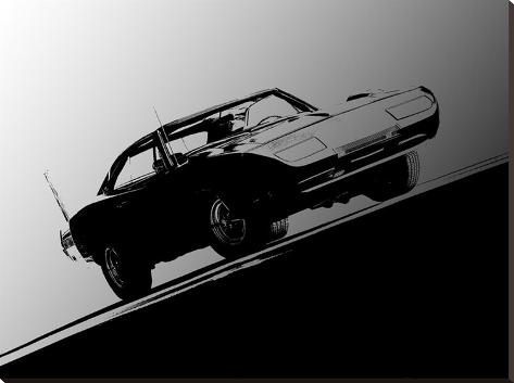 Stretched Canvas Print: 1969 Dodge Daytona by Clive Branson: 40x54in