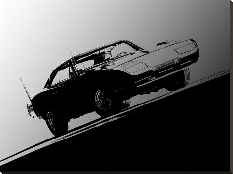 Stretched Canvas Print: 1969 Dodge Daytona by Clive Branson: 30x40in