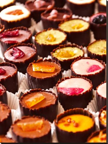 Stretched Canvas Print: Chocolates Sweets by Grab My Art: 48x36in