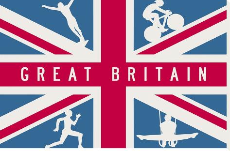 Stretched Canvas Print: Sporting Britain I by The Vintage Collection: 24x36in