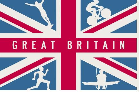 Stretched Canvas Print: Sporting Britain I by The Vintage Collection: 20x30in