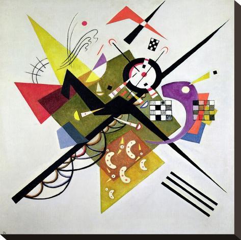 Stretched Canvas Print: On White II by Wassily Kandinsky: 18x18in