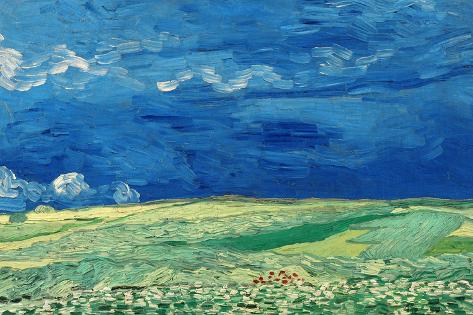 Wall Mural - Large: Wheatfields, 1890 by Vincent van Gogh: 144x96in