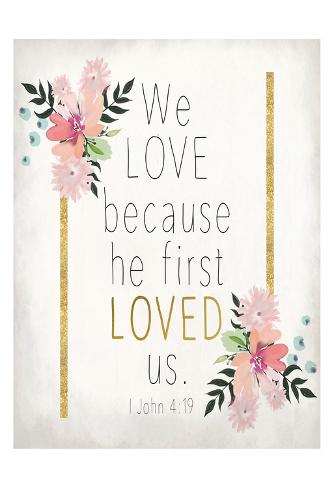 Art Print: We Love by Kimberly Allen: 19x13in