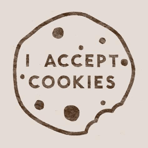 Art Print: I Accept Cookies by Florent Bodart: 12x12in