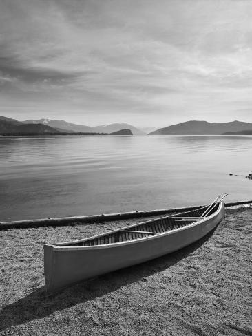 Photographic Print: Lone Boat Ashore, Canada 99 by Monte Nagler: 24x18in