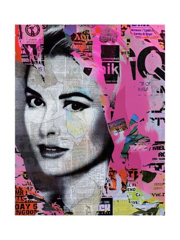 Giclee Print: Grace Kelly by André Monet: 24x18in