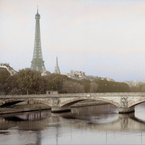 Photographic Print: Tour Eiffel #3 by Alan Blaustein: 16x16in