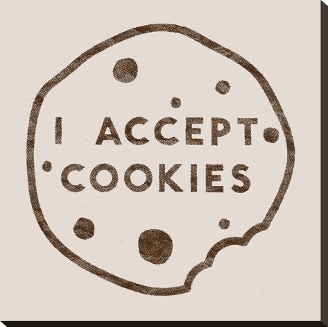 Stretched Canvas Print: I Accept Cookies by Florent Bodart: 24x24in