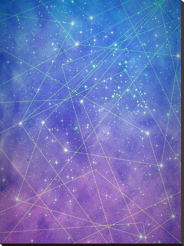 Stretched Canvas Print: Map Of The Stars by Tracie Andrews: 48x36in