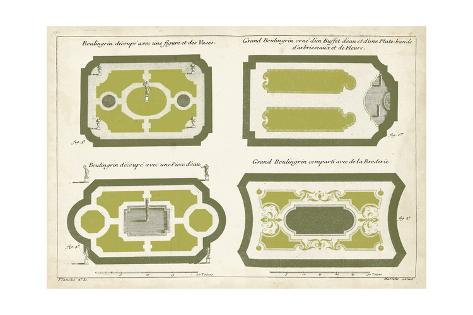 Art Print: European Garden Design V by DeZallier d'Argenville: 24x16in