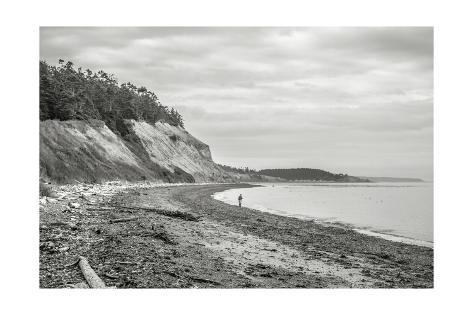 Premium Photographic Print: Fisherman, Ebeys Landing Whidbey Island by Steve Bisig: 24x16in