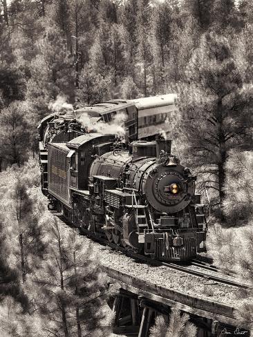 Photographic Print: Train Arrival III by David Drost: 24x18in