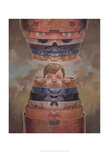 Art Print: Know Thy Self by Aaron Jasinski: 28x20in