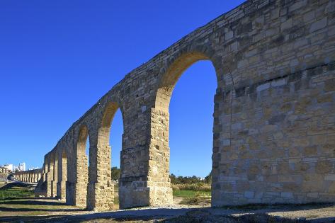 Photographic Print: The 18th century Aqueduct, Larnaka, Cyprus, Eastern Mediterranean Sea, Europe by Neil Farrin: 24x16in