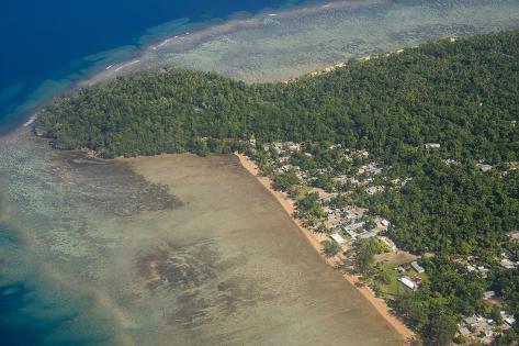 Photographic Print: Coastline of Ambrym, Vanuatu, Pacific by Michael Runkel: 36x24in