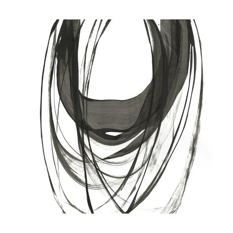 Art Print: Black Streaks II by PI Studio: 16x16in