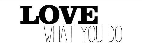 Art Print: Love What You Do v1 by Kimberly Allen: 6x18in