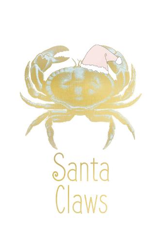 Art Print: Santa Claws by Kimberly Allen: 19x13in
