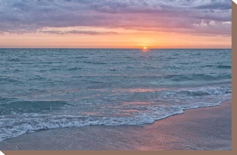 Stretched Canvas Print: Sundown by Mary Lou Johnson: 14x21in