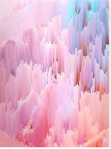 Stretched Canvas Print: Delicate Glitches by Emanuela Carratoni: 40x30in