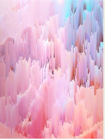 Stretched Canvas Print: Delicate Glitches by Emanuela Carratoni: 48x36in