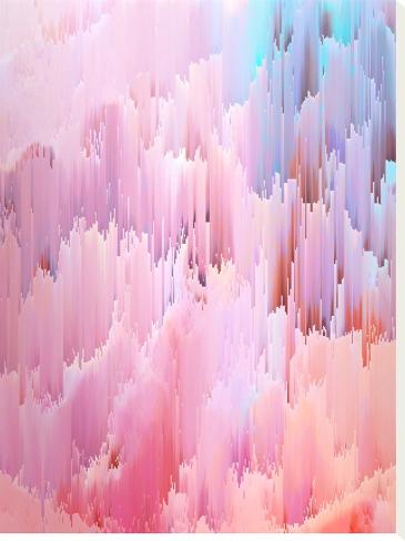 Stretched Canvas Print: Delicate Glitches by Emanuela Carratoni: 32x24in