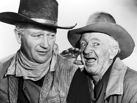 Photo: RED RIVER, 1948 directed by HOWARD HAWKS John Wayne and Walter Brennan (b/w photo) : 32x24in