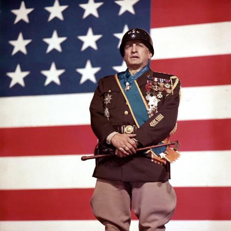 Photo: Patton by Franklin Schaffner with George C. Scott, 1970 (photo) : 16x16in