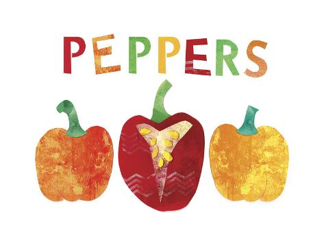 Giclee Print: Peppers by Summer Tali Hilty: 24x18in