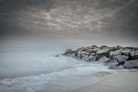 Premium Photographic Print: USA, New Jersey, Cape May National Seashore. Stormy beach. by Jaynes Gallery: 36x24in