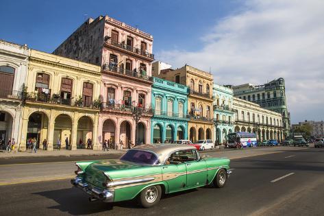 Premium Photographic Print: Cuba, Havana. City scenic. by Jaynes Gallery: 36x24in