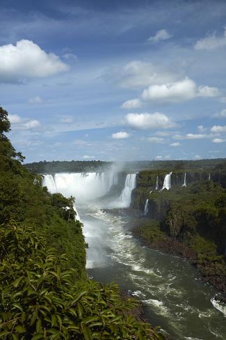 Photographic Print: Devils Throat, Iguazu Falls, Brazil, Argentina border by David Wall: 36x24in