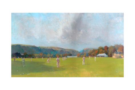 Giclee Print: Cricket match, Centre Vale by Alfred Walter Bayes: 24x16in