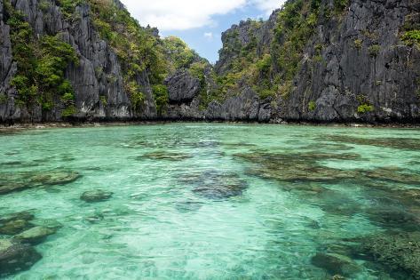 Photographic Print: The Small Lagoon Entrance in the Miniloc Island, El Nido, Philippines by smithore: 24x16in