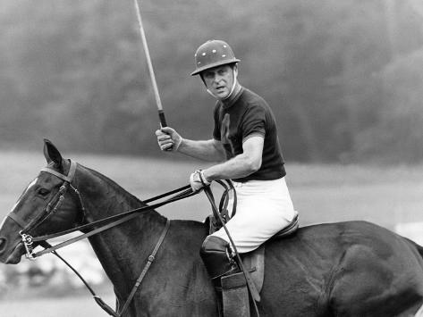 Photo: Prince Philip playing polo by Associated Newspapers: 32x24in