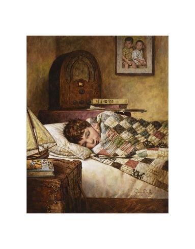 Art Print: Fast Asleep by Jim Daly: 14x11in